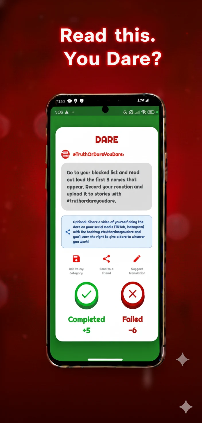Truth or Dare - You Dare? screenshot
